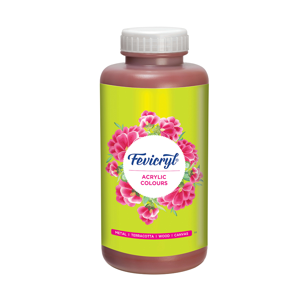 Fevicryl Neon Acrylic Colour 500ml – Neon Pink 18 –  –  Colourful Stationery Sellers